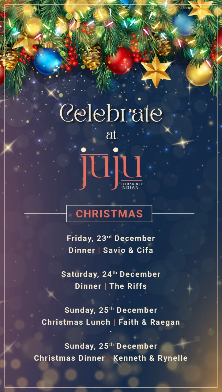 Christmas events at Juju - Restaurant in South Goa