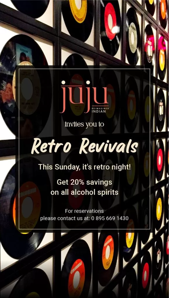 26th March 2023 Retro Night at Juju Restaurant