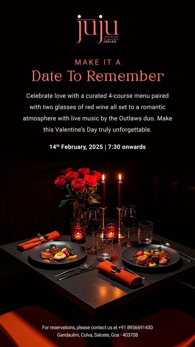 Valentine's Day at Juju Restaurant, South Goa