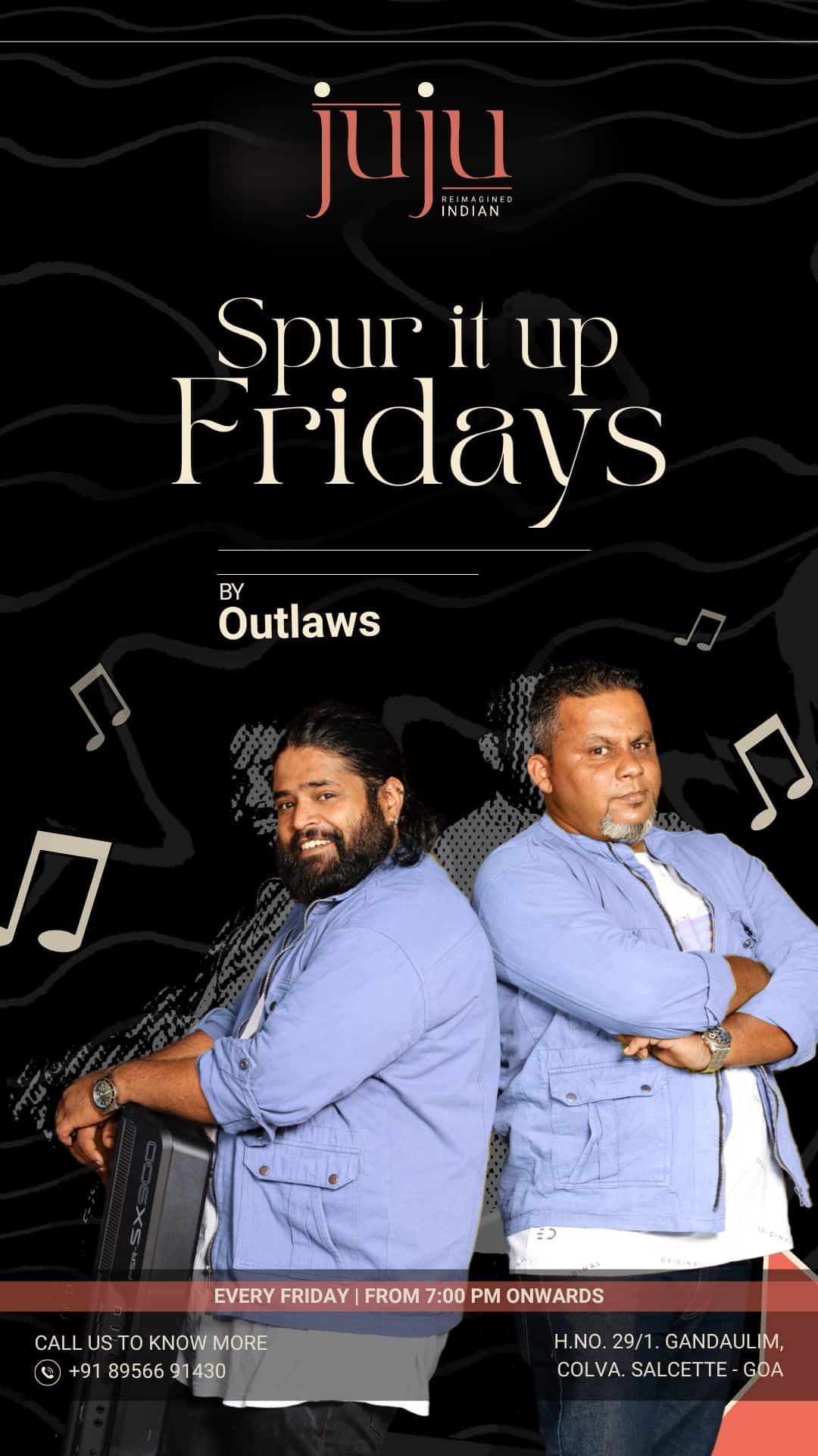 Spur It Up Fridays at Juju Reimagined Indian